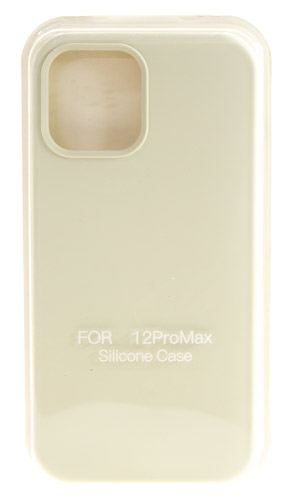 

Hакладка Silicone Cover для iPhone 12 Pro Max, молочный (26), Белый