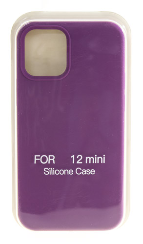 

Hакладка Silicone Cover для iPhone 12 mini, фиолетовый (6)