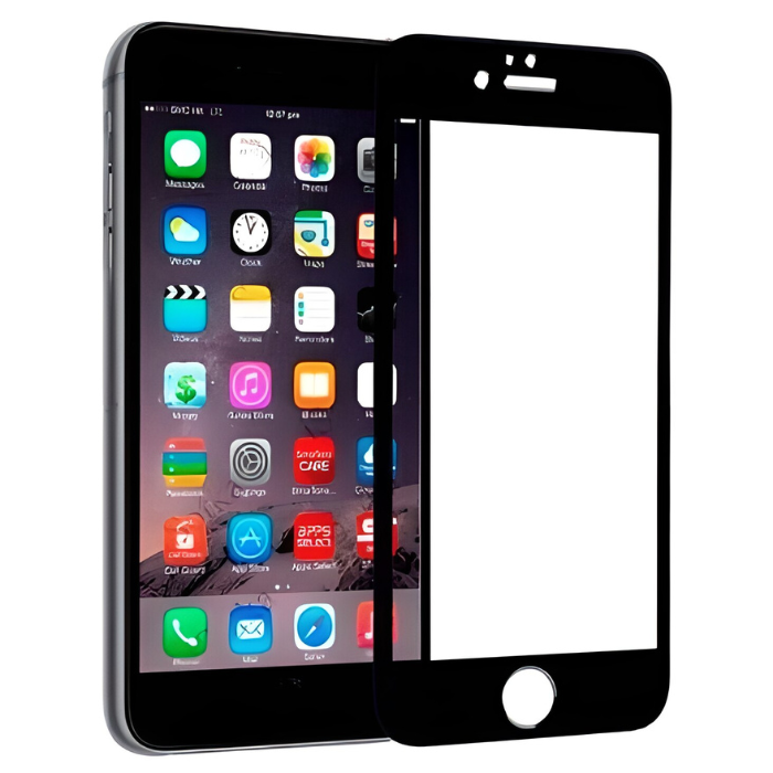 

Защитное стекло Матовое iPhone 6 Plus/6s Plus Full (черный), iPhone 6 Plus / 6s Plus