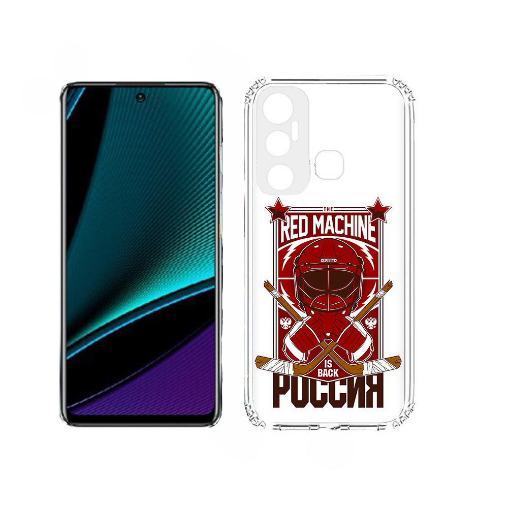 

Чехол MyPads хоккей россия для Infinix Hot 11, Прозрачный, Tocco