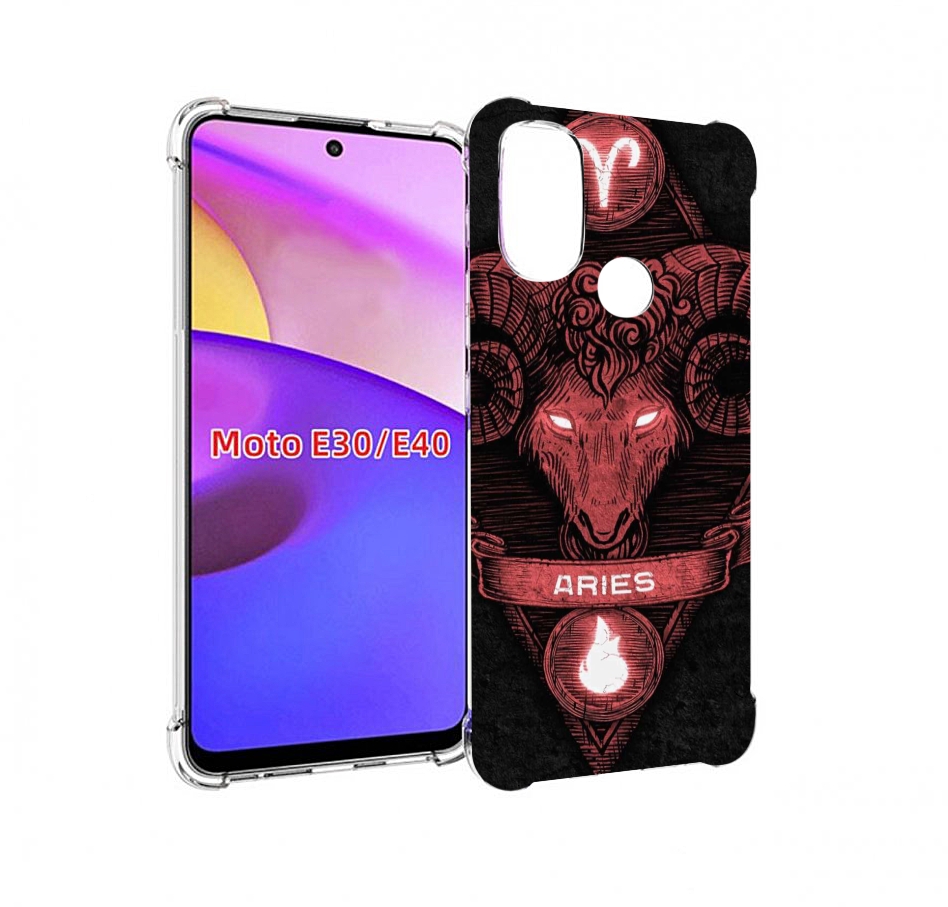 

Чехол бампер MyPads знак зодиака овен 6 для Motorola Moto E30., Прозрачный, Tocco