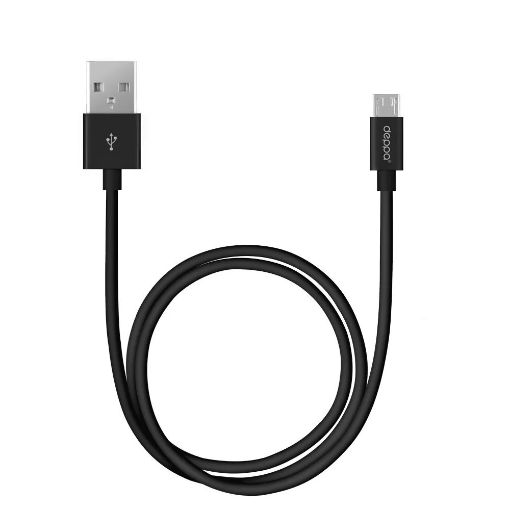 Кабель Deppa (72229) micro USB черный, 3 м