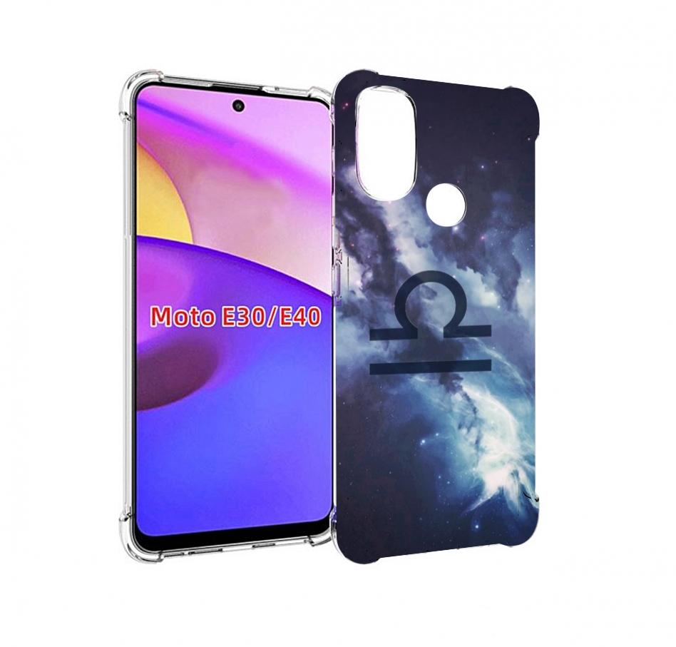 

Чехол бампер MyPads знак зодиака весы 5 для Motorola Moto E30., Прозрачный, Tocco