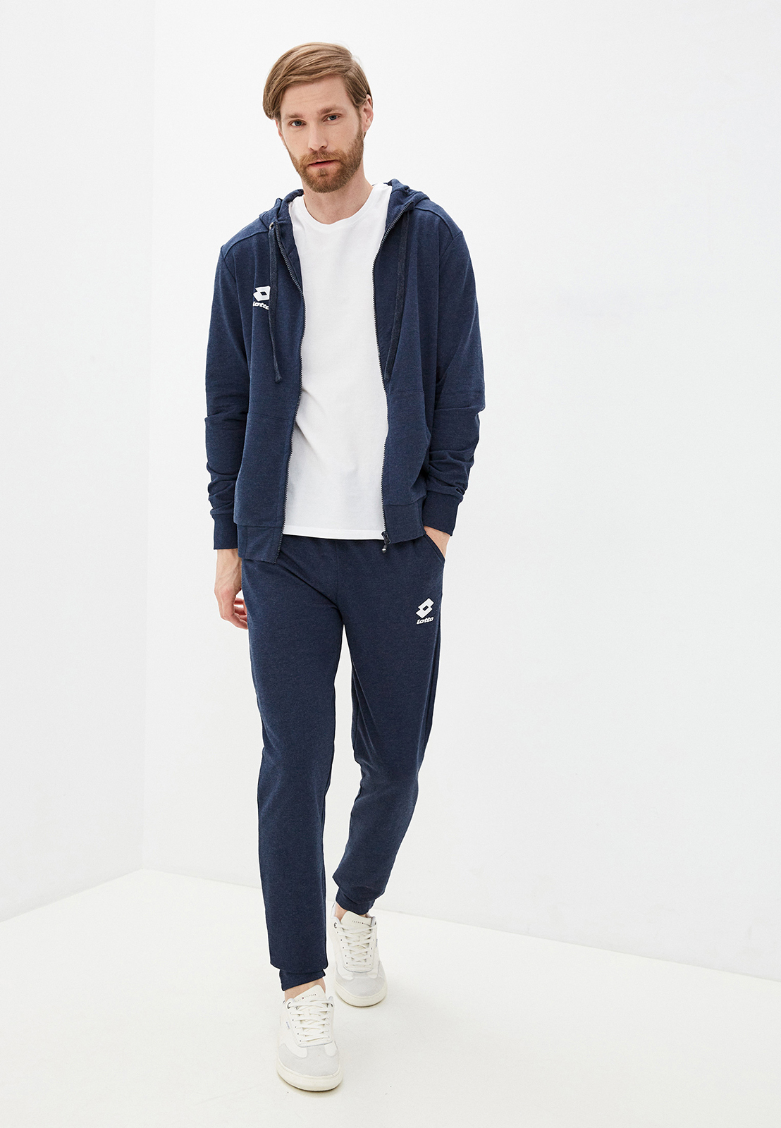 

Толстовка мужская Lotto 541020-9M1 синяя L, 541020-9M1