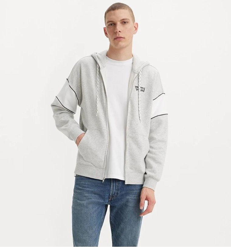 

Толстовка мужская Levi's A943300000 серая M, Серый, A943300000