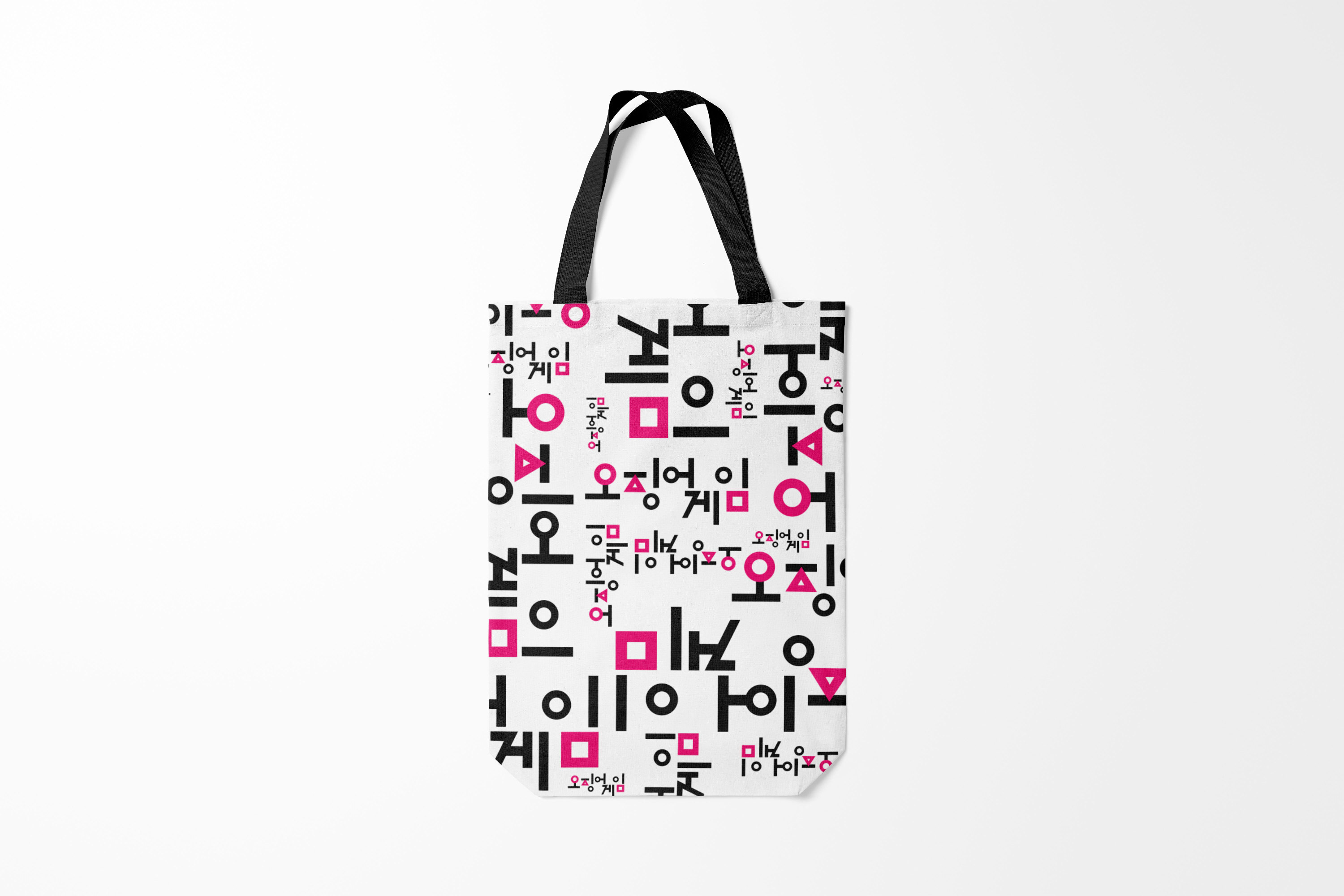 

Сумка шoппер унисекс Burnettie Игра в кальмара LOGO PATTERN SQUID GAME, черный, Игра в кальмара LOGO PATTERN SQUID GAME