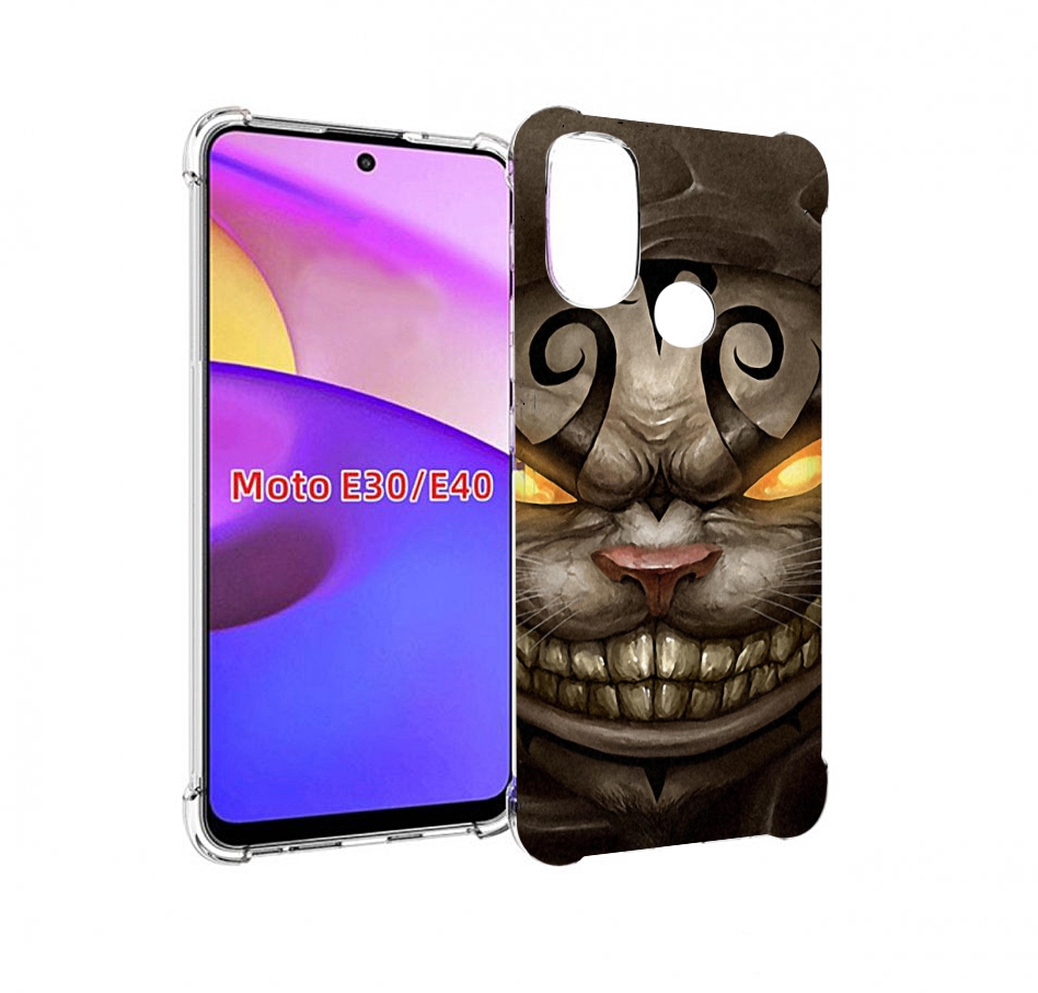 

Чехол бампер MyPads злой котик с желтыми глазами для Motorola Mo, Прозрачный, Tocco