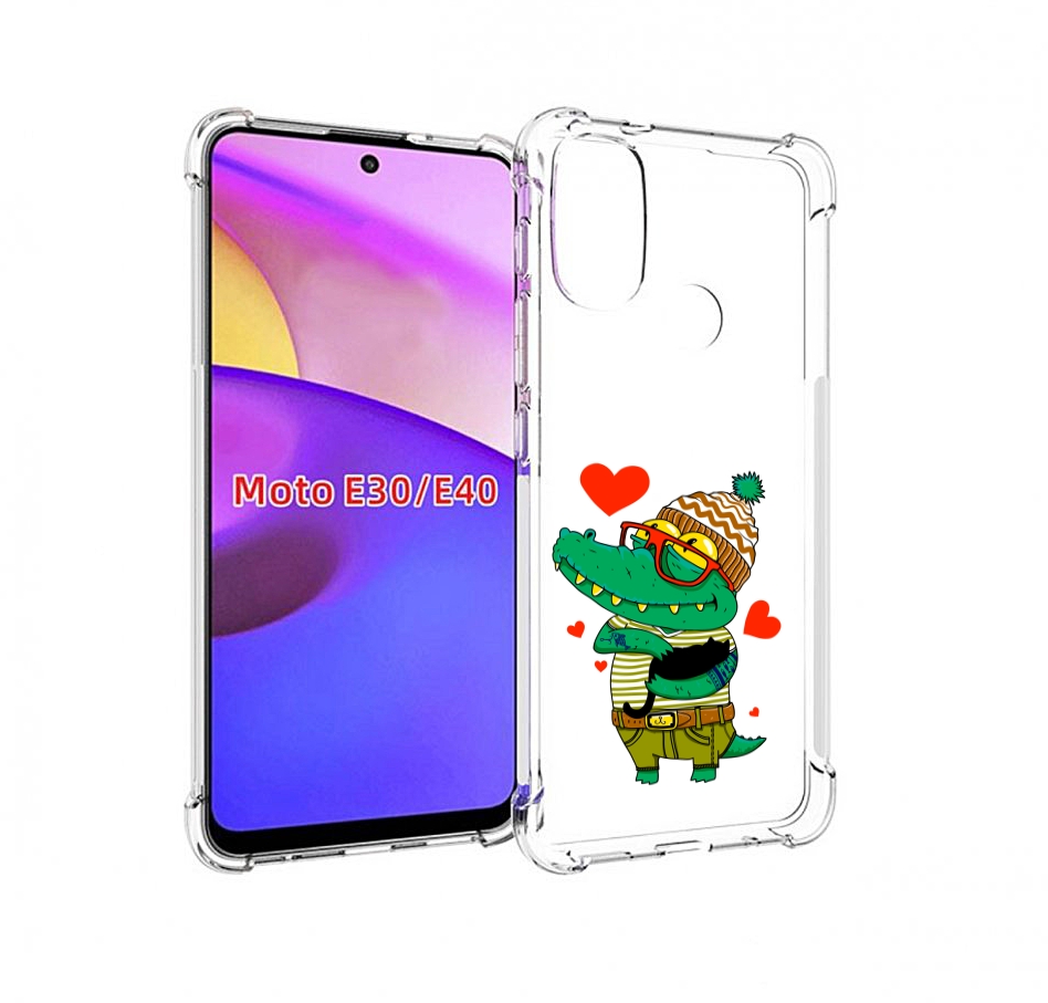 

Чехол бампер MyPads зеленый-крокодильчик-в-красной-оправе для Mo, Прозрачный, Tocco