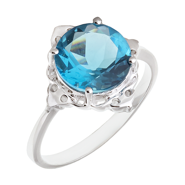 Кольцо женское Balex Jewellery 11090004 синее, р. 20