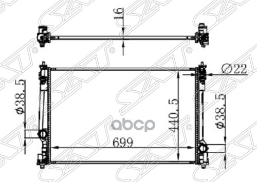 

Радиатор Toyota Camry Asv7#/Axva70 18- A25afks/2ar/6arfse Sat арт. TY0003-ASV70