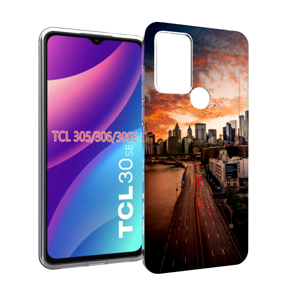 

Чехол MyPads американский город фото для TCL 30SE/305/306/30E, Tocco