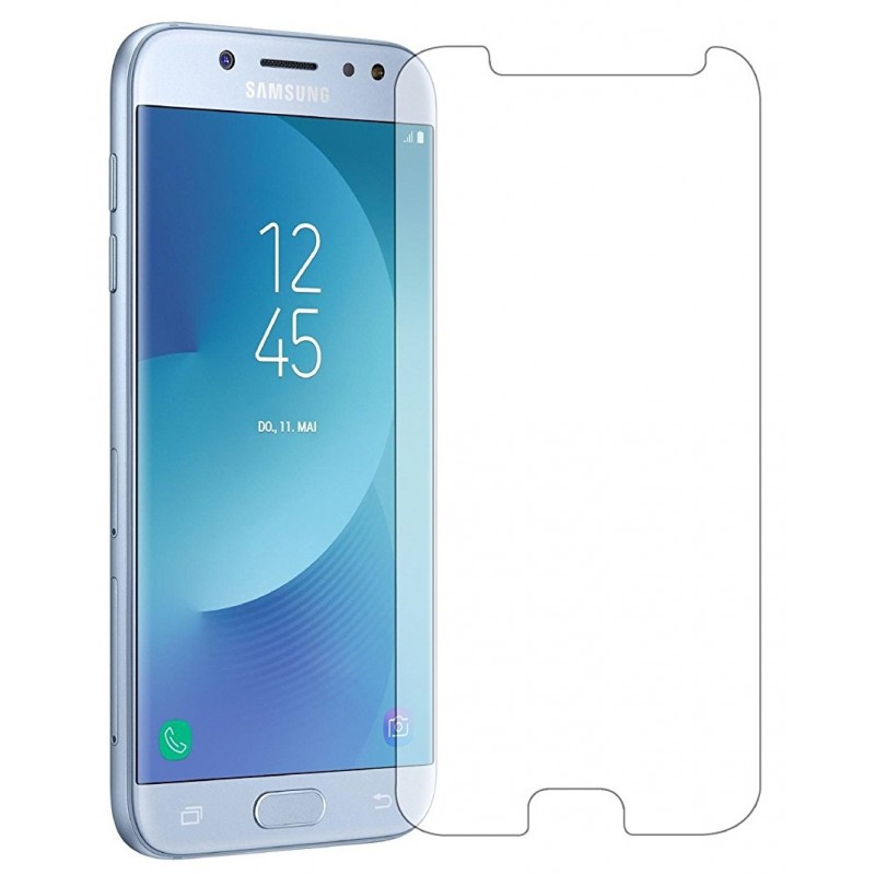 Защитное стекло 2D для Samsung J7 2017 белое в т/у
