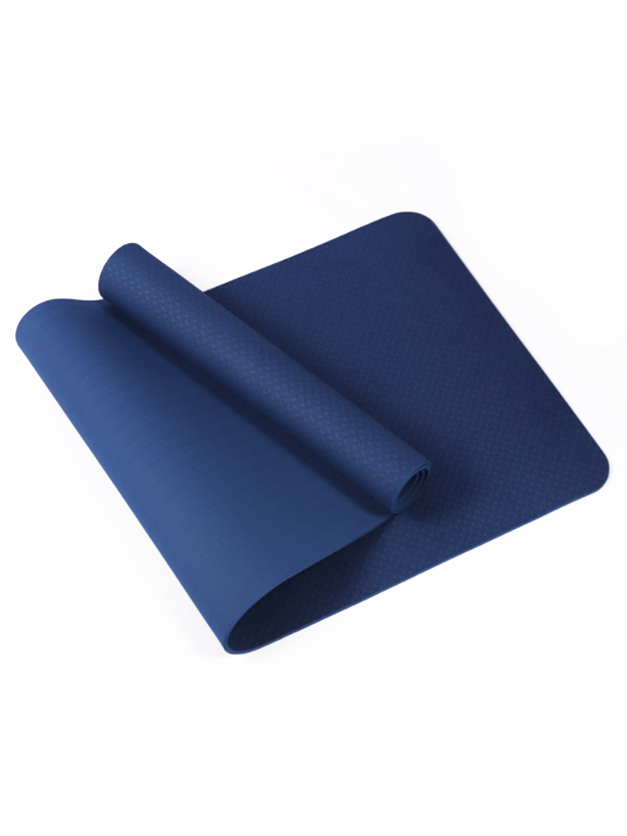 

Коврик для йоги и фитнеса URM B01029 синий 183 см, 8 мм, 1059