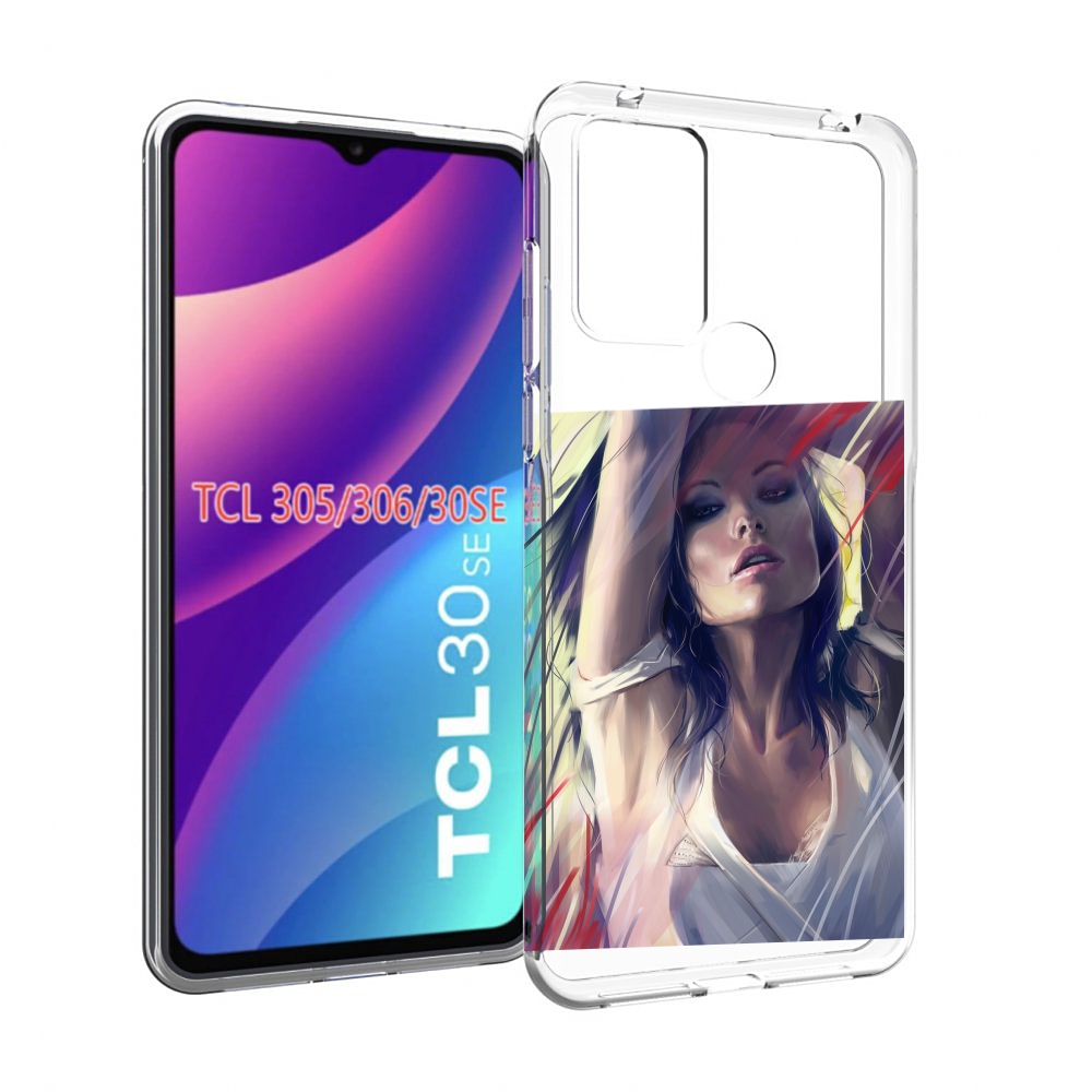 

Чехол MyPads акварельная-девушка женской для TCL 30SE/305/306/30E, Tocco