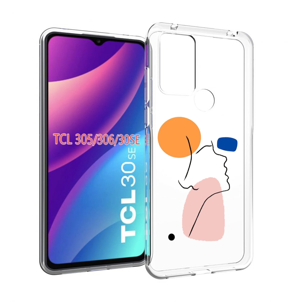 

Чехол MyPads абстракция девушки женский для TCL 30SE/305/306/30E, Tocco