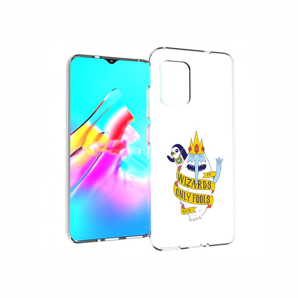 

Чехол MyPads Tocco для Asus Zenfone 8 время приключений снежный король, Прозрачный, Tocco