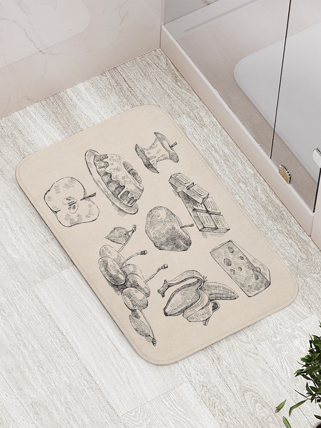 

Коврик противоскользящий для ванной, сауны, бассейна, 77х52 см bath_68159 JoyArty