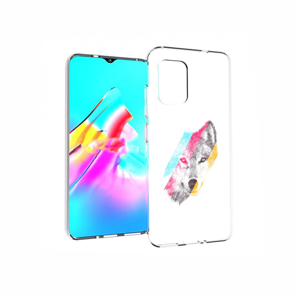 

Чехол MyPads Tocco для Asus Zenfone 8 волк градиент, Прозрачный, Tocco