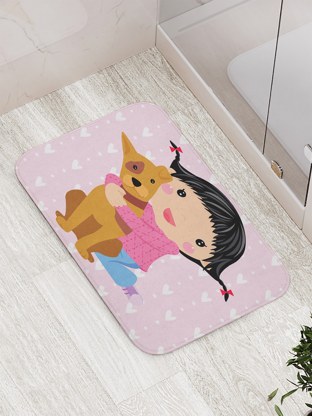 

Коврик противоскользящий для ванной, сауны, бассейна, 77х52 см bath_68157 JoyArty