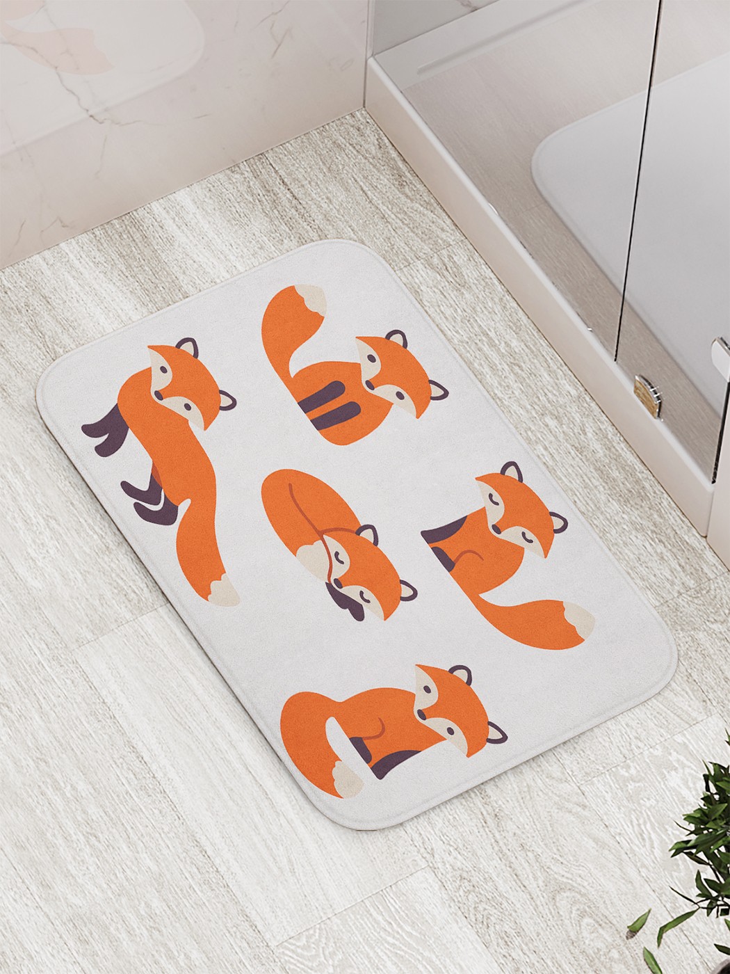 

Коврик противоскользящий для ванной, сауны, бассейна, 77х52 см bath_68150 JoyArty