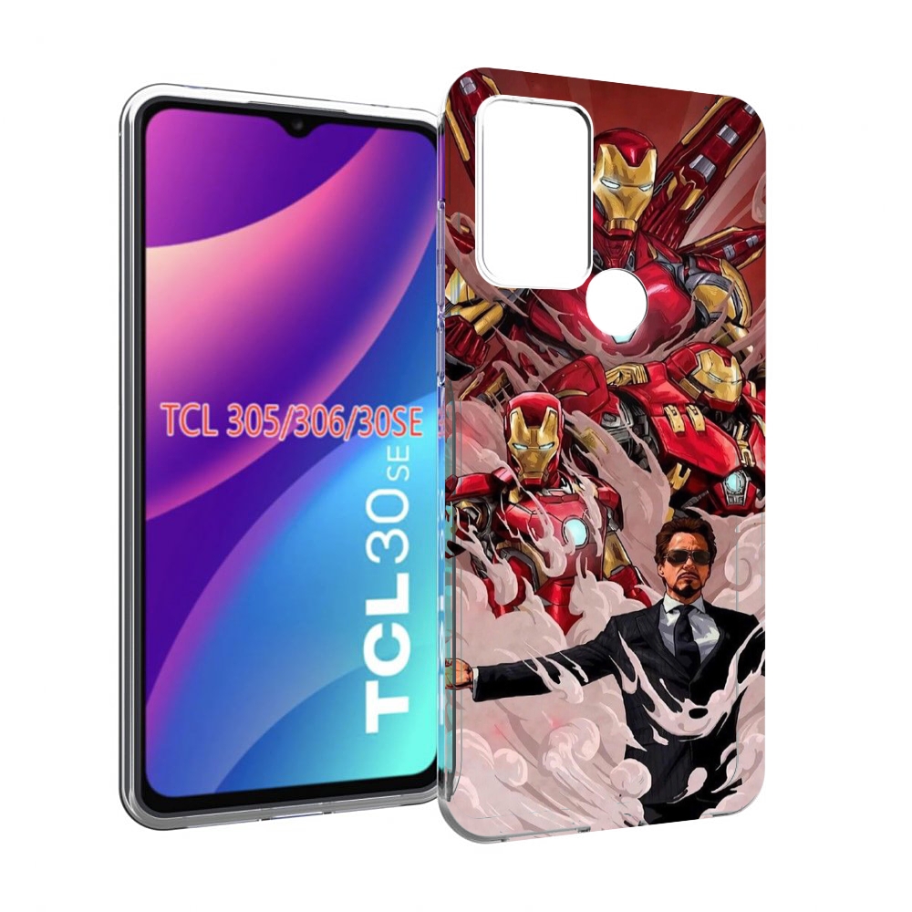 

Чехол MyPads Тони-Старк-и-костюмы для TCL 30SE/305/306/30E, Tocco