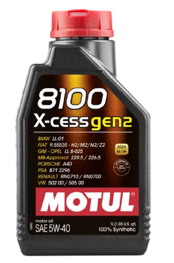 фото Моторное масло motul 8100 x-cess gen2 5w40 1 л