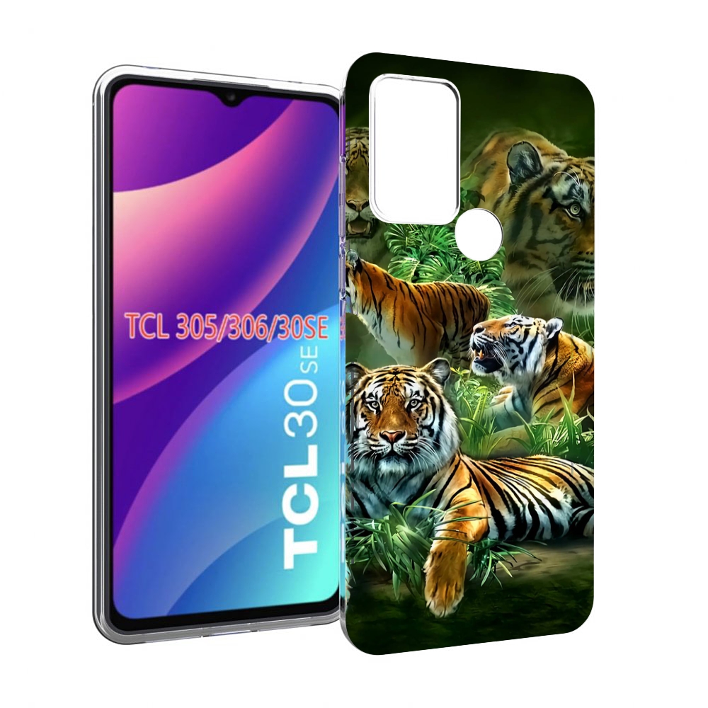 

Чехол MyPads Тигры для TCL 30SE/305/306/30E, Tocco