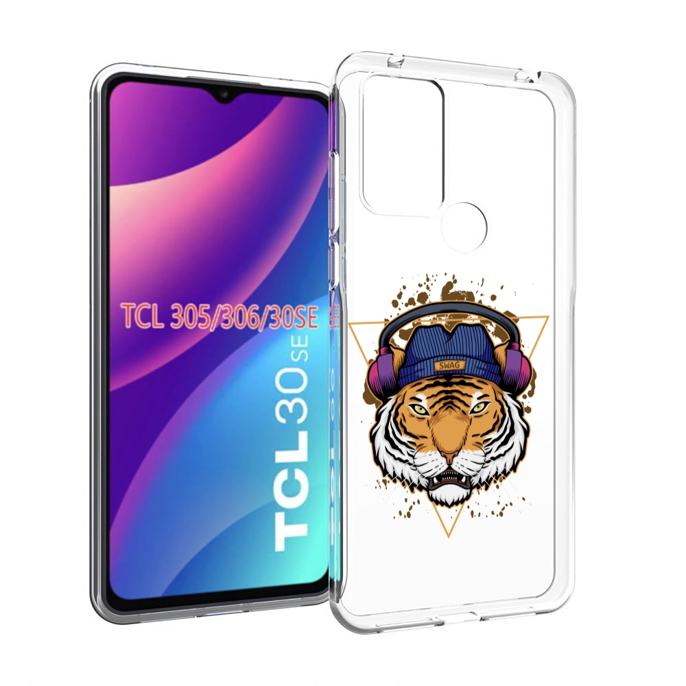 

Чехол MyPads Тигр-Свэг для TCL 30SE/305/306/30E, Tocco