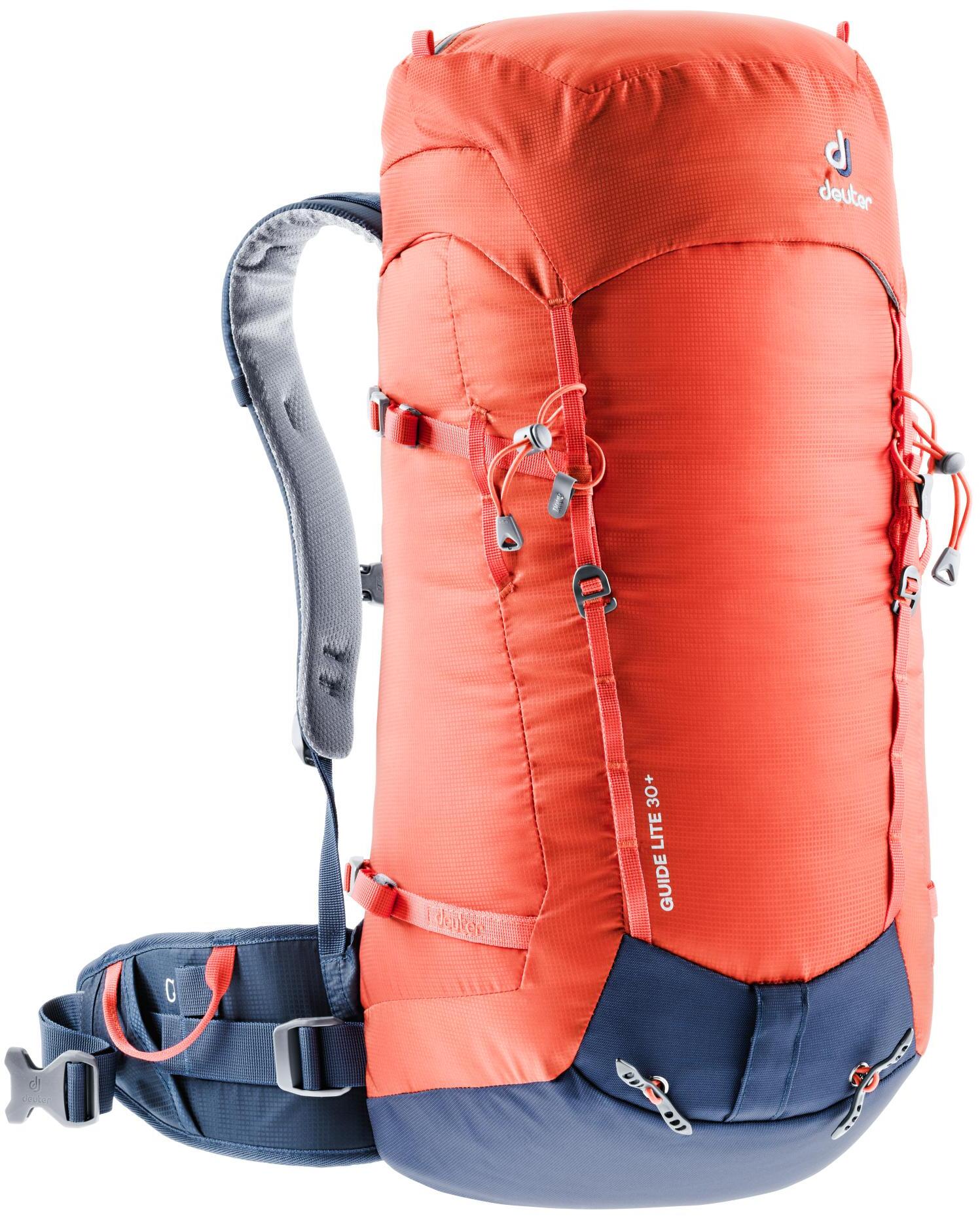 фото Рюкзак треккинговый deuter guide lite 30 л papaya/navy