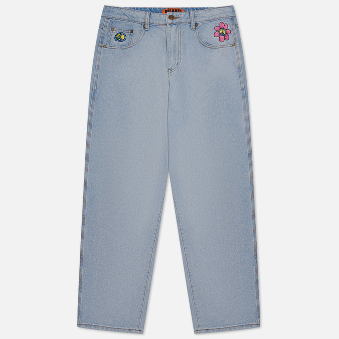 

Джинсы мужские Butter Goods Flower Denim голубые 36, Flower Denim