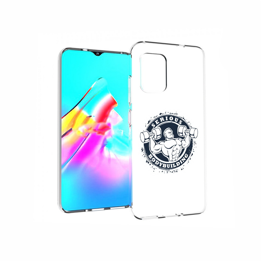 

Чехол MyPads Tocco для Asus Zenfone 8 бодибилдинг воля к победе, Прозрачный, Tocco