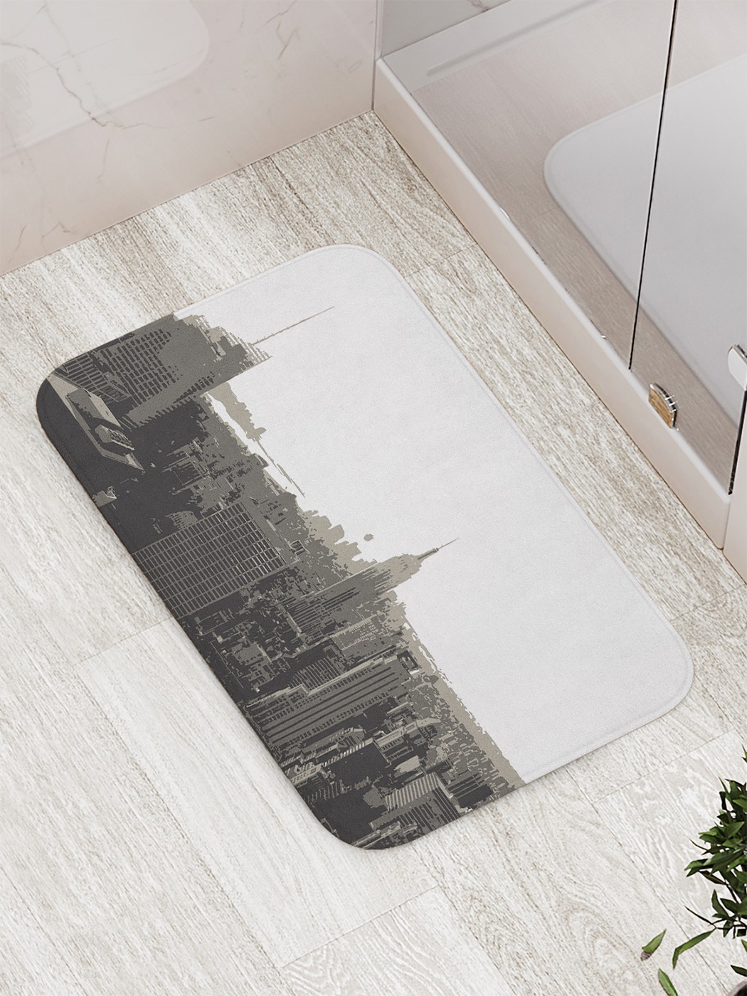 

Коврик противоскользящий для ванной, сауны, бассейна, 77х52 см bath_68061 JoyArty