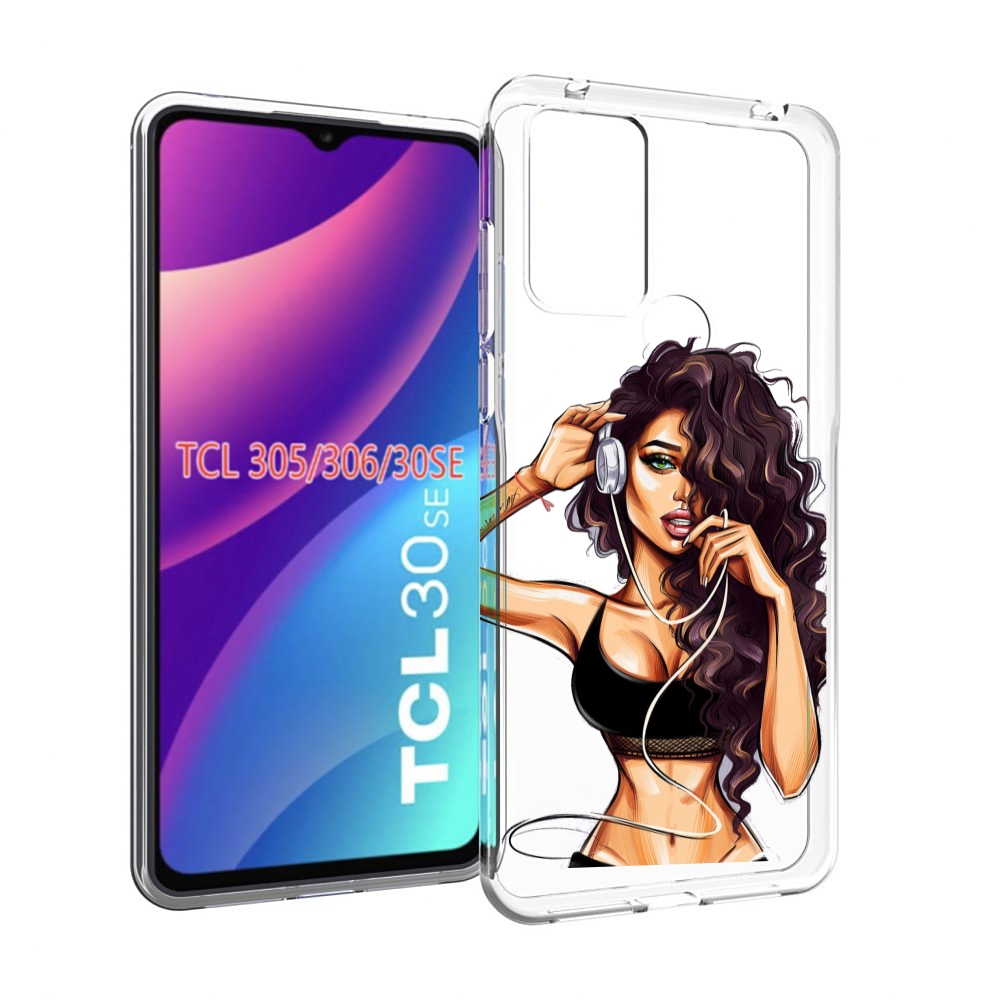 

Чехол MyPads Спортивная-девушка женский для TCL 30SE/305/306/30E, Tocco