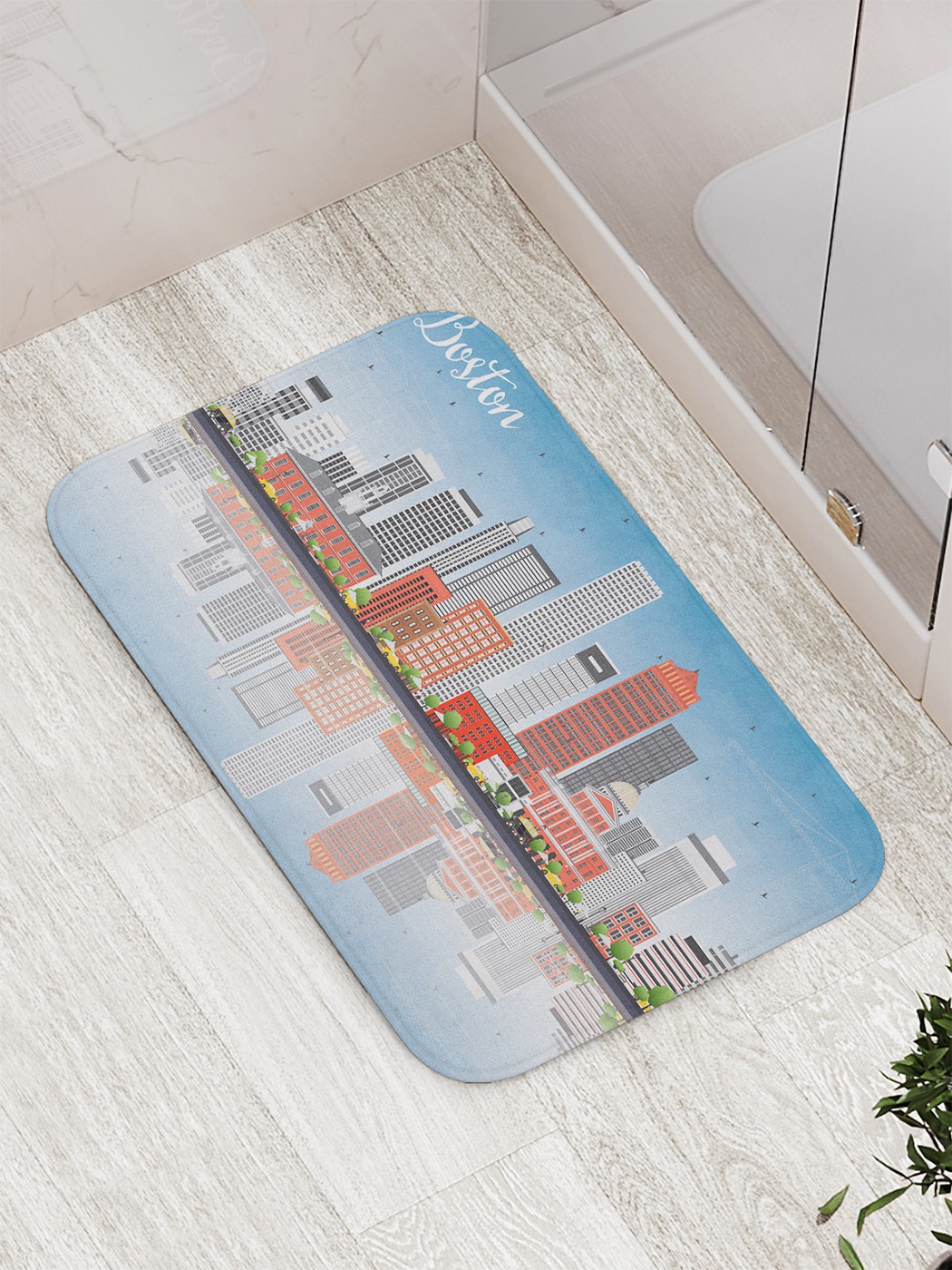 

Коврик противоскользящий для ванной, сауны, бассейна, 77х52 см bath_68058 JoyArty