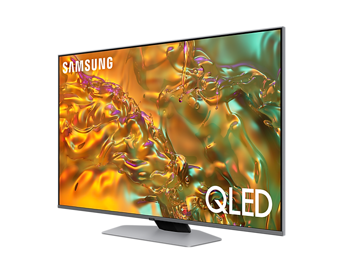 

Телевизор Samsung QE85Q80D, 85"(216 см), UHD 4K, Серебристый, QE85Q80D