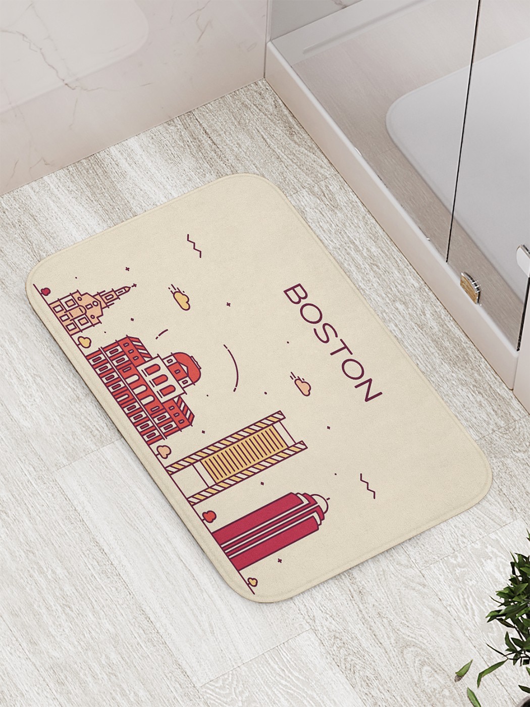 

Коврик противоскользящий для ванной, сауны, бассейна, 77х52 см bath_68053 JoyArty