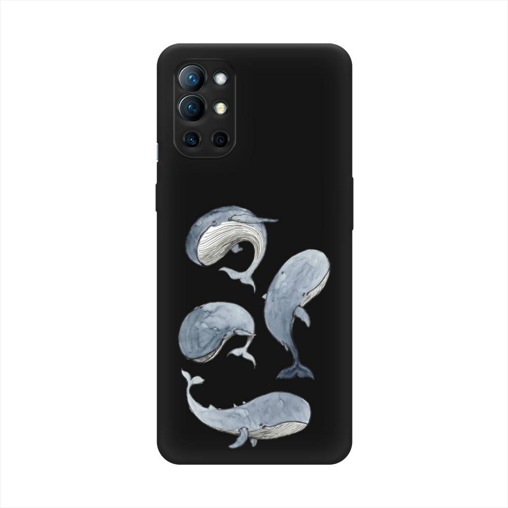 

Чехол Awog на OnePlus 9R / ВанПлас 9R "Киты", Белый;прозрачный;голубой, 151652-1
