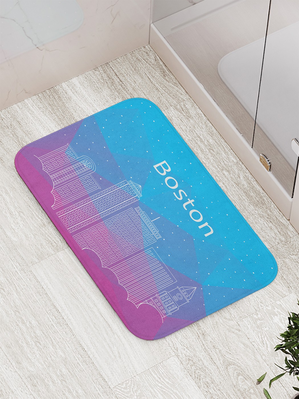 

Коврик противоскользящий для ванной, сауны, бассейна, 77х52 см bath_68052 JoyArty
