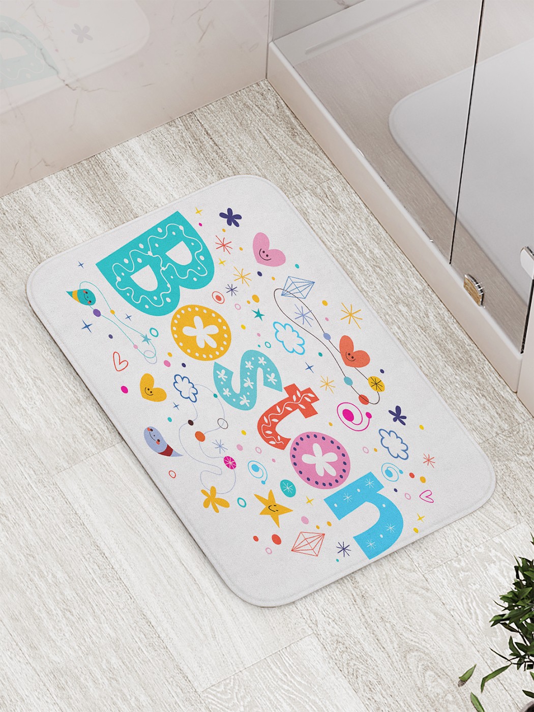 

Коврик противоскользящий для ванной, сауны, бассейна, 77х52 см bath_68045 JoyArty