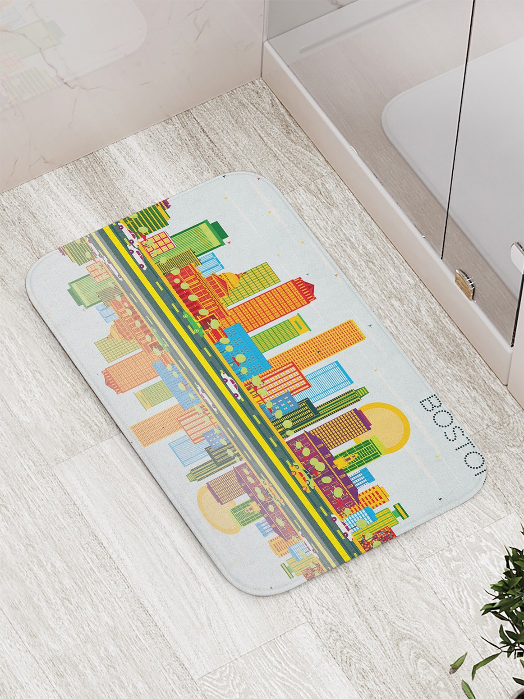 

Коврик противоскользящий для ванной, сауны, бассейна, 77х52 см bath_68043 JoyArty