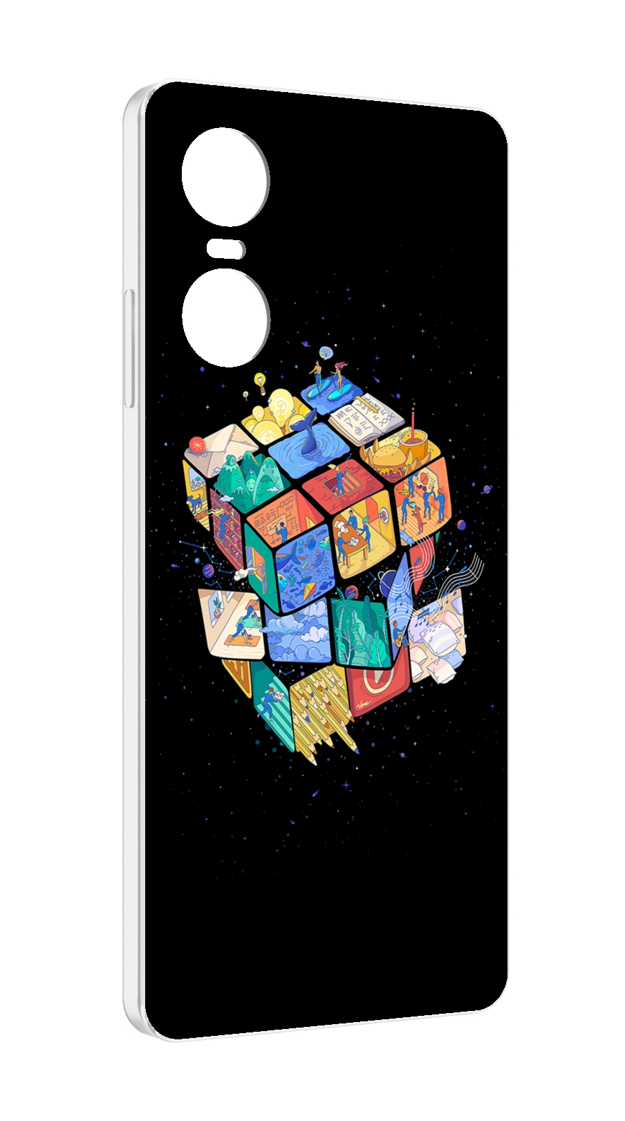 

Чехол Mypads Кубик-Рубика Для Tecno Pop 6 Pro, Прозрачный, Tocco