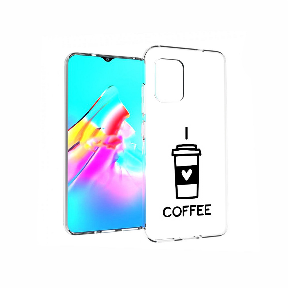 

Чехол MyPads Tocco для Asus Zenfone 8 Я люблю кофе, Прозрачный, Tocco