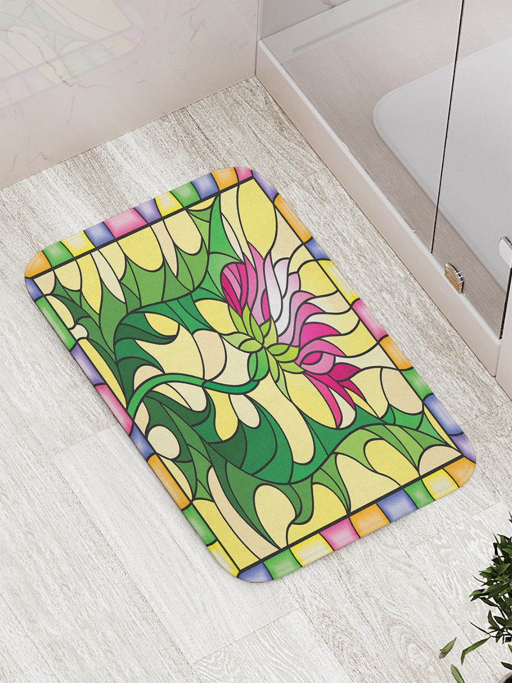 

Коврик противоскользящий для ванной, сауны, бассейна, 77х52 см bath_68023 JoyArty