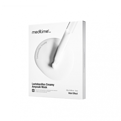 

Тканевая маска с лактобактериями, Meditime, Lactobacillus creamy ampoule mask