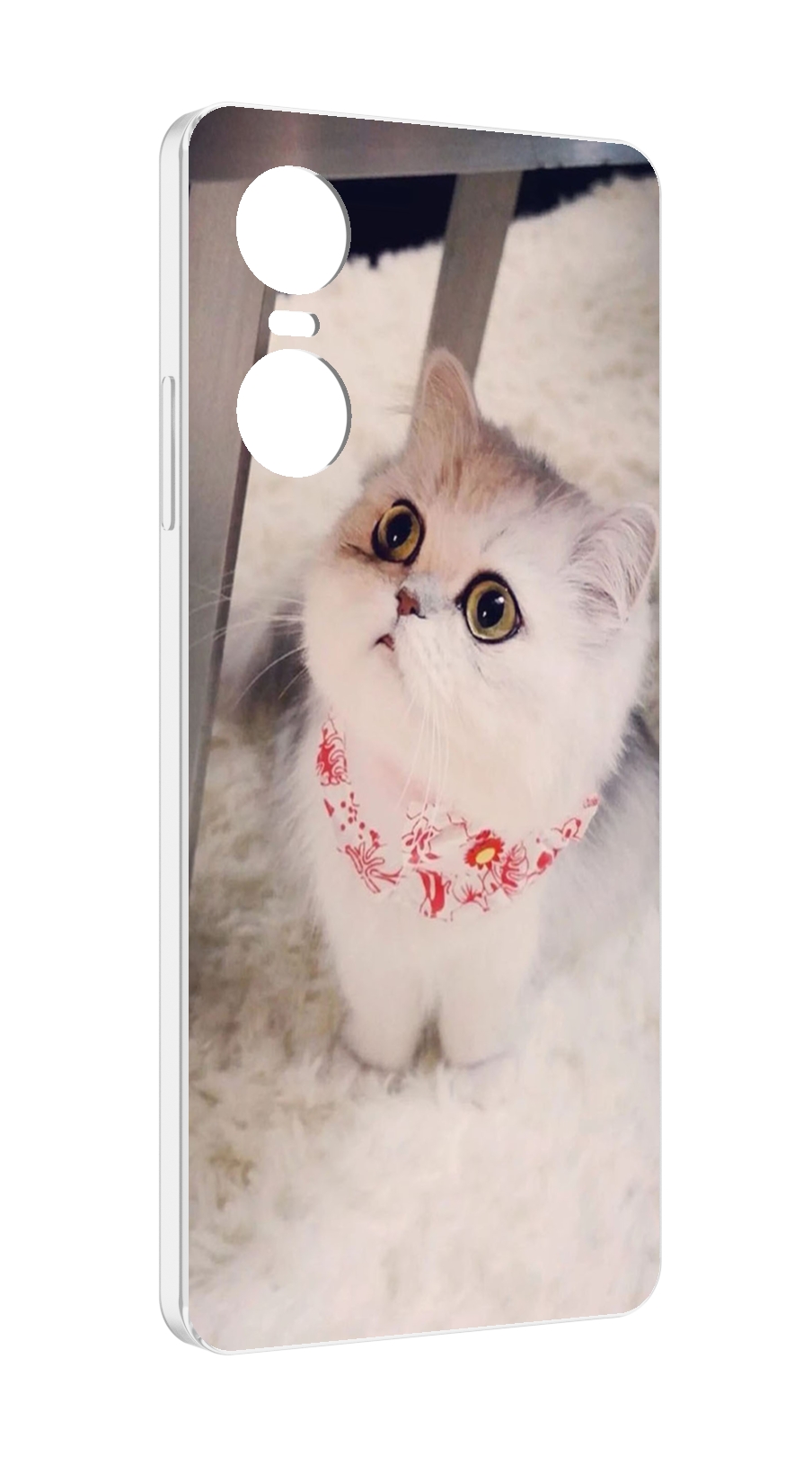 

Чехол Mypads Котеночек Женский Для Tecno Pop 6 Pro, Прозрачный, Tocco