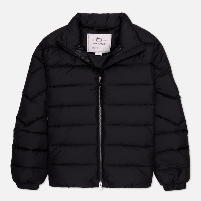 фото Пуховик женский woolrich ellis microfiber down черный s