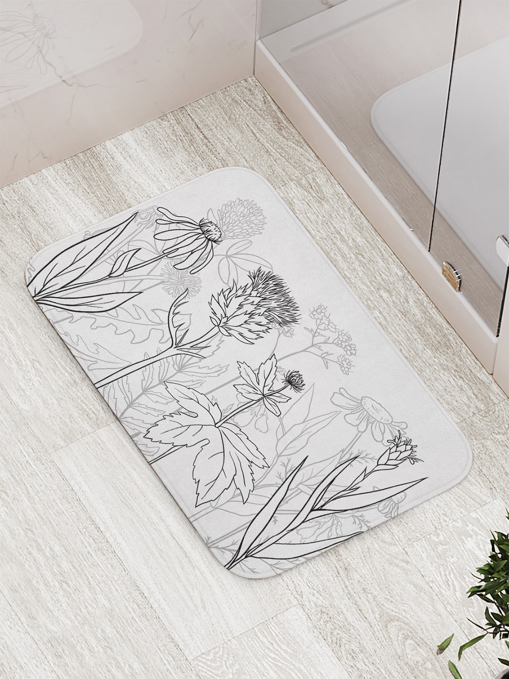 

Коврик противоскользящий для ванной, сауны, бассейна, 77х52 см bath_68017 JoyArty