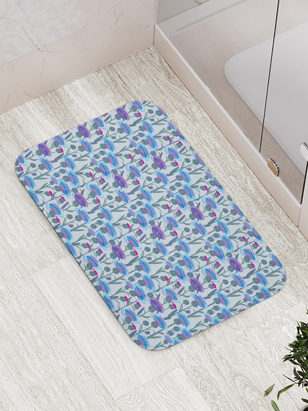 

Коврик противоскользящий для ванной, сауны, бассейна, 77х52 см bath_68013 JoyArty