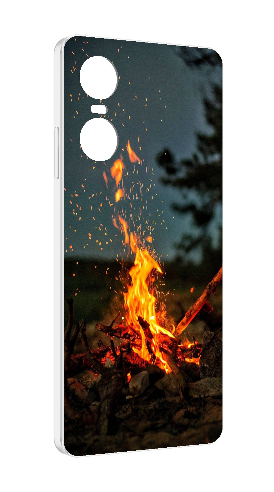 

Чехол Mypads Костер-Ночное-Небо Для Tecno Pop 6 Pro, Прозрачный, Tocco