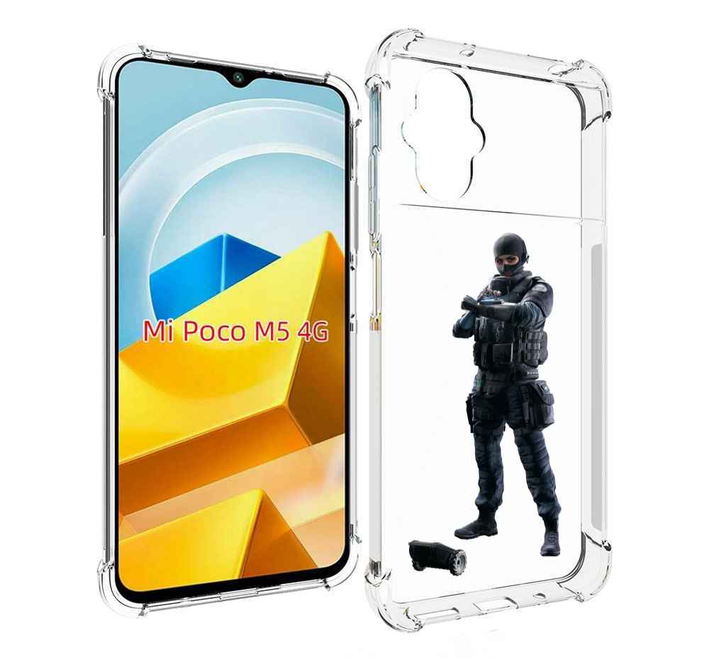 

Чехол Mypads Tom-Clancy'S-Rainbow-Six-1 Для Poco M, Прозрачный, Tocco